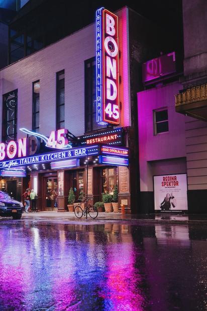 Rainy night in New York.